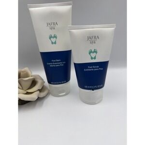 JAFRA Spa Foot Scrub Exfoliate 4.2 OZ Foot Balm 6.7oz New Discontinued Sealed